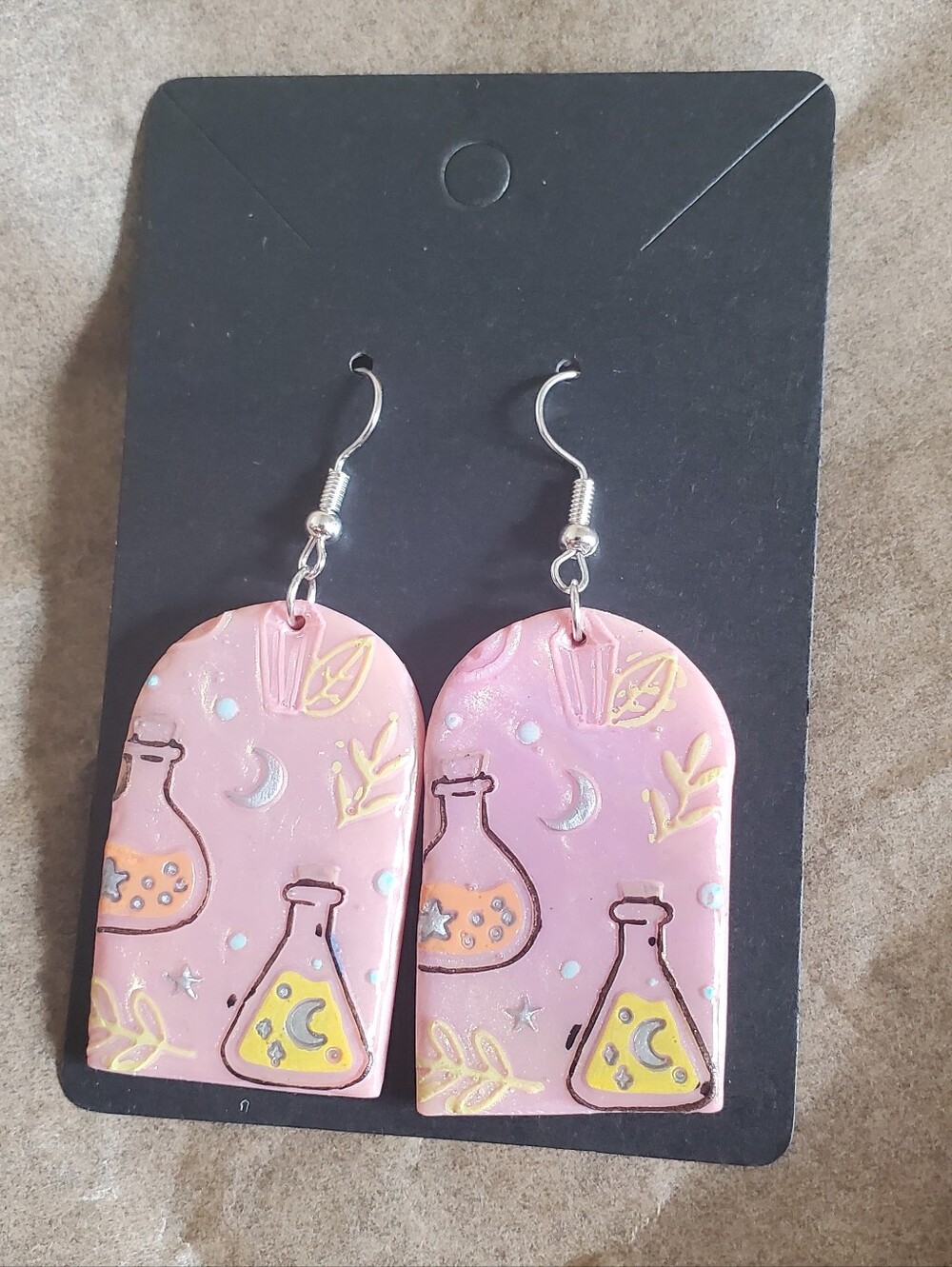 Potion Bottle Dangle Earrings - Women Jewelry Earrings